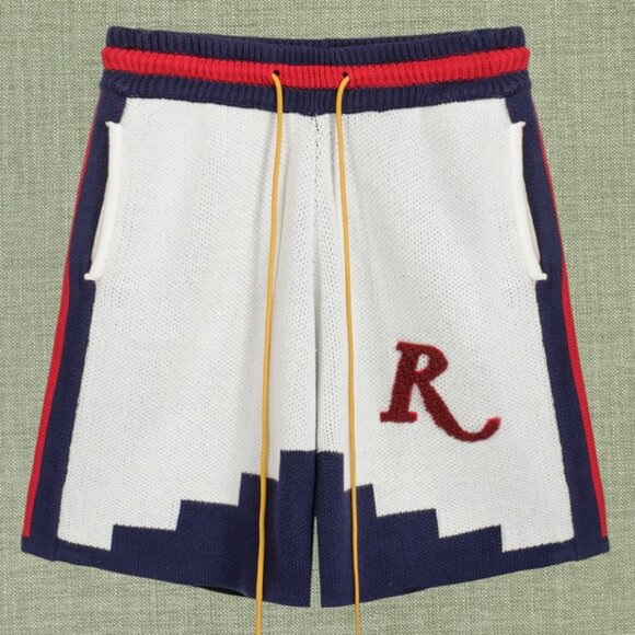 RHUDE MEN'S LIGHT YELLOW SHORTS - Picture 1 of 4